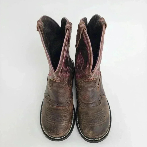 Justin Gypsy Gemma Aged Bark Western Cowboy Cowgirl Boots - 6.5 - Picture 7 of 10